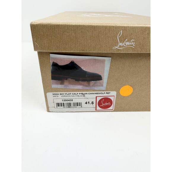 Size 8.5 - Christian Louboutin Mika Sky Flat Derby Shoes NEW main image 7